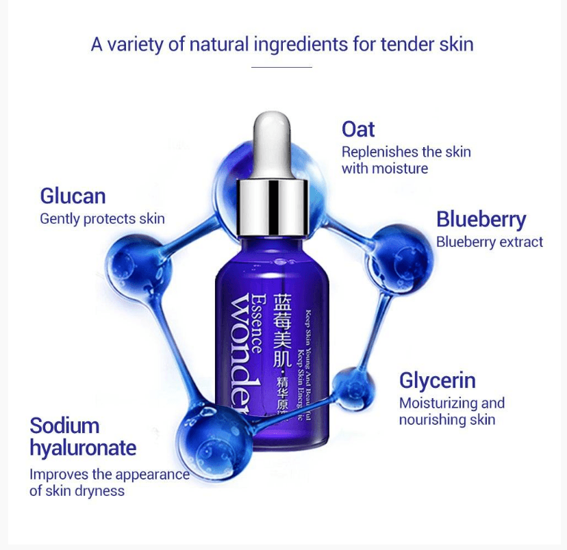 Boquan Ya Blueberry Beauty Lotion Moisturizing Oil Control Shrinks Pores To Brighten Skin Tone - Mubimart