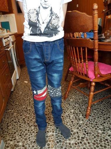 Boy patchwork jeans - Mubimart