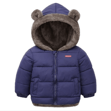 Boy's Cotton-padded Winter Jacket, Children's Cotton-padded Jacket, Double-sided Wear - Mubimart