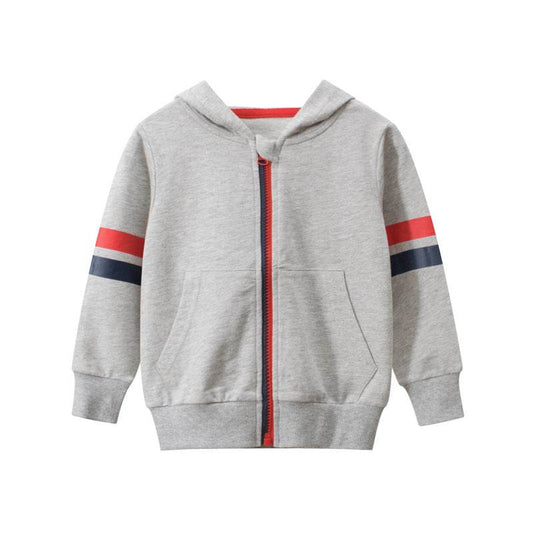 Boy's zipper sweater baby clothes - Mubimart