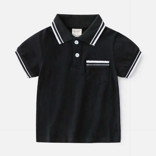 Boys-T-Shirt-Summer-Polo-Shirt-Mubimart-9100 - Mubimart