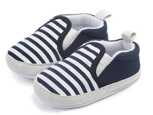 Brand-New-Pram-Newborn-Toddler-Baby-Girls-Boys-Kids-Infant-First-Walkers-Striped-Classic-Shoes-Loafers-Casual-Soft-Shoes-Mubimart-6378 - Mubimart