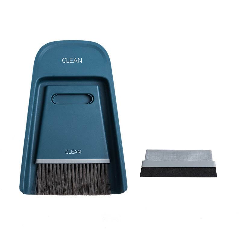 Broom And Dustpan Combo Set Household Soft Hair Sweep Desktop Cleaning Brush Wiper - Mubimart