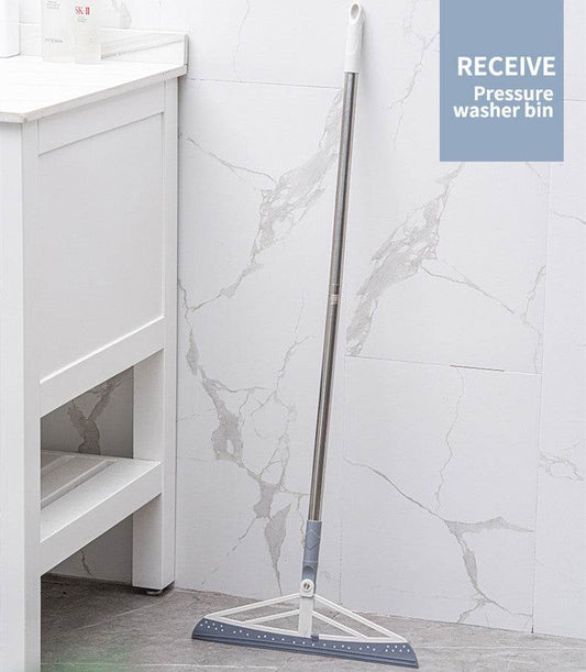 Broom Silicone Household Sweeping Water Wiper Artifact Floor Mop Non-stick Hair Rotating Broom - Mubimart