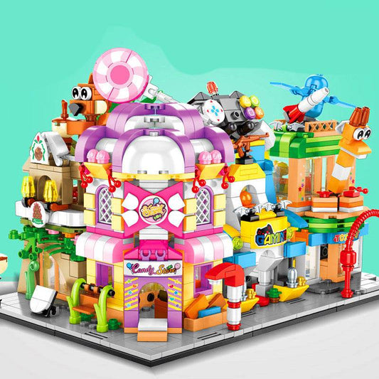 Building block street view toy - Mubimart