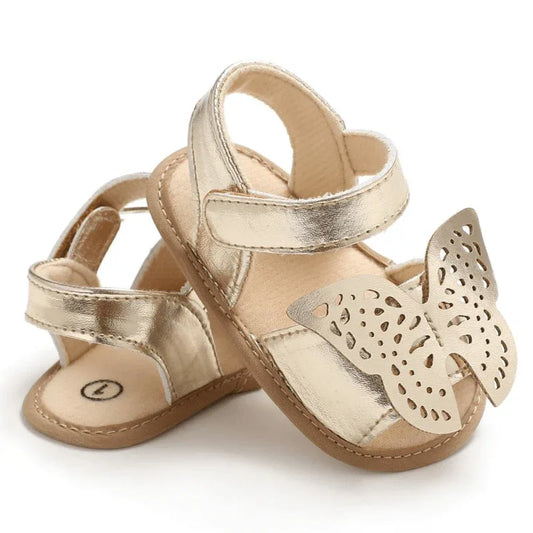 Butterfly-baby-sandals-PU-leather-baby-girls-boys-Nonslip-soft-soled-Casual-Sandals-Mubimart-6465 - Mubimart