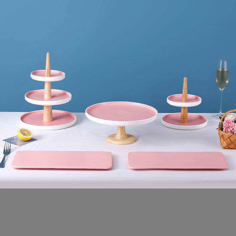 Cake Tray Dessert Table Decoration Display Stand Set - Mubimart