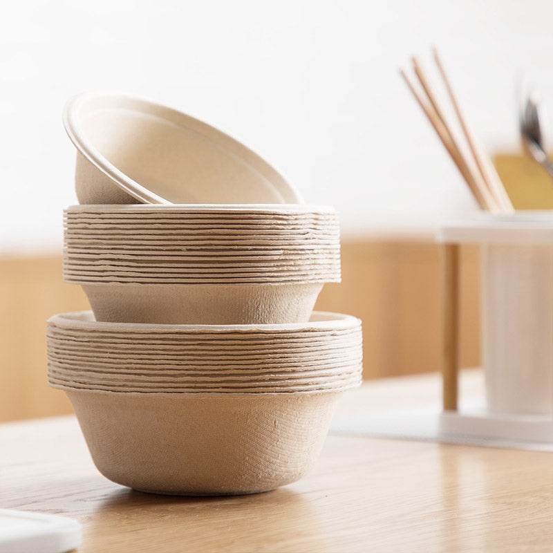 Camellia Disposable Bowl Household Thickened Lunch Box Plate Lunch Box - Mubimart