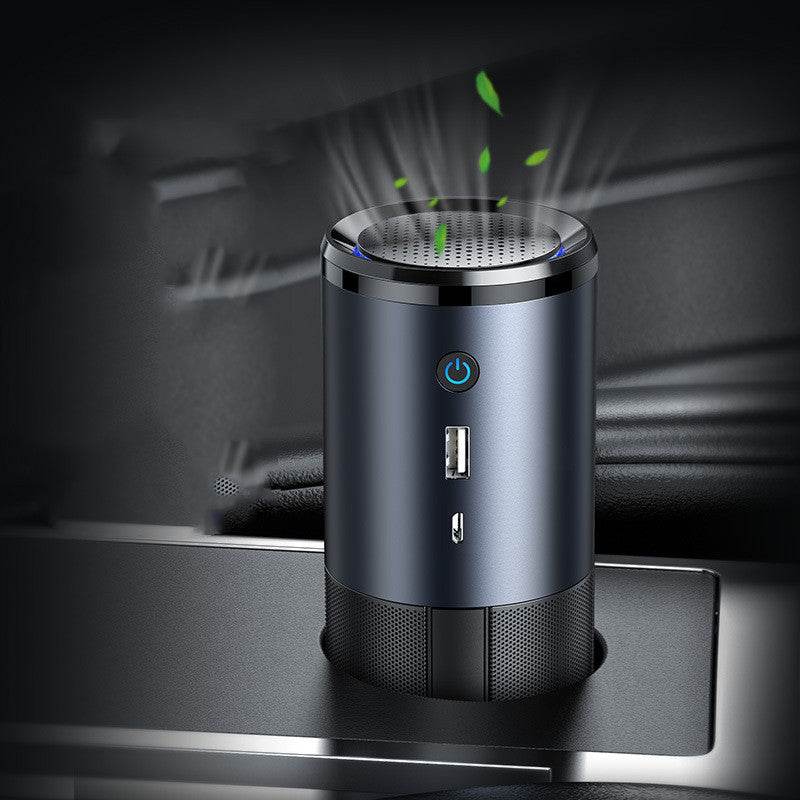 Car Air Purifier Ionizer Negative Ion Aluminum Alloy Car Air Freshener Activated Carbon Formaldehyde Auto Air Clean Accessories - Mubimart