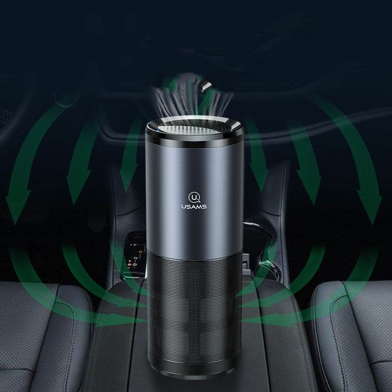 Car Air Purifier Ionizer Negative Ion Aluminum Alloy Car Air Freshener Activated Carbon Formaldehyde Auto Air Clean Accessories - Mubimart