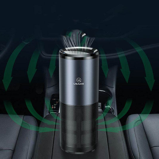 Car Air Purifier Ionizer Negative Ion Aluminum Alloy Car Air Freshener Activated Carbon Formaldehyde Auto Air Clean Accessories - Mubimart