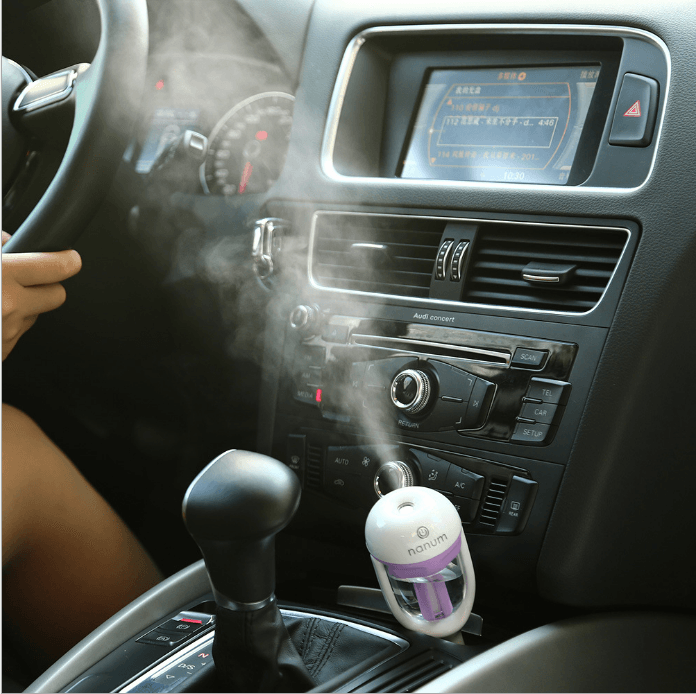 Car Humidifier Air Purifier Freshener Essential Oil Diffuser - Mubimart