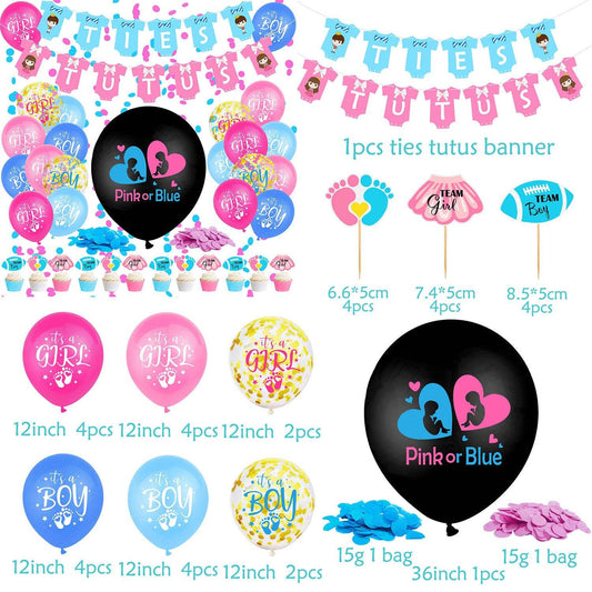 Card Pull Flag Baby Gender Secret Balloon - Mubimart