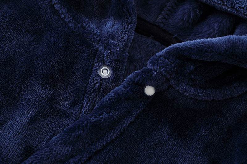 Cartoon Home Clothes Nightgown Bathrobe Children Pajamas Flannel - Mubimart