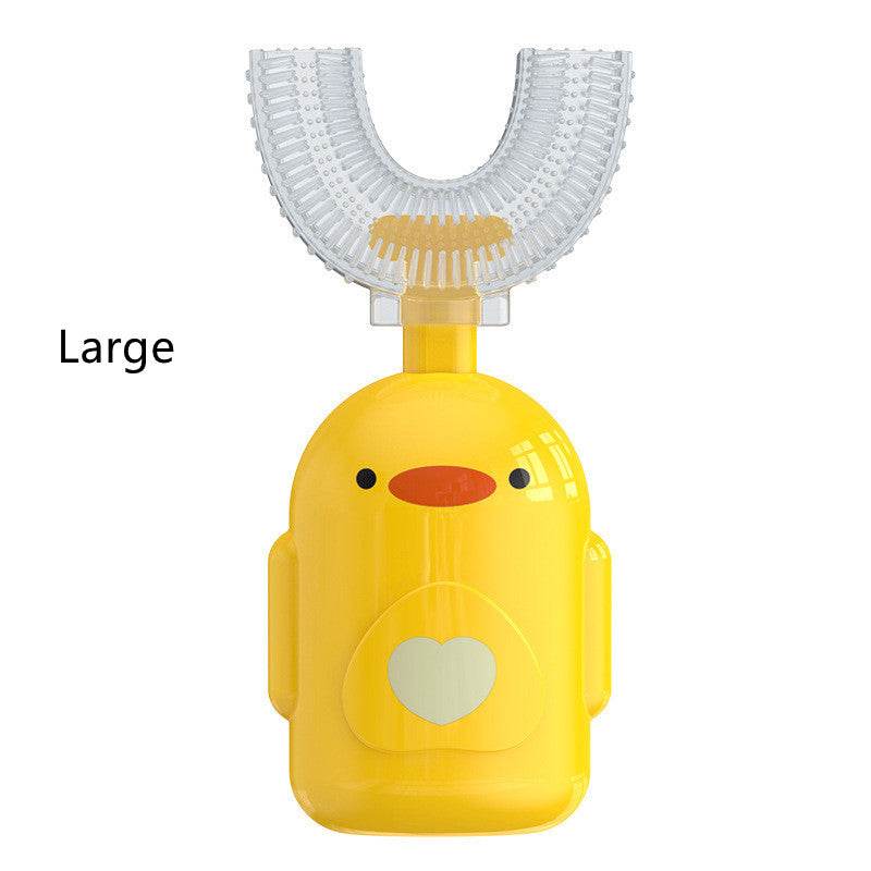 Cartoon Little Yellow Duck U-shaped Manual Toothbrush Boxed Children - Mubimart
