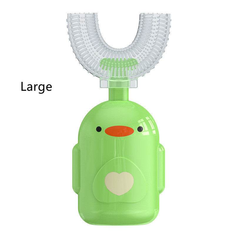 Cartoon Little Yellow Duck U-shaped Manual Toothbrush Boxed Children - Mubimart