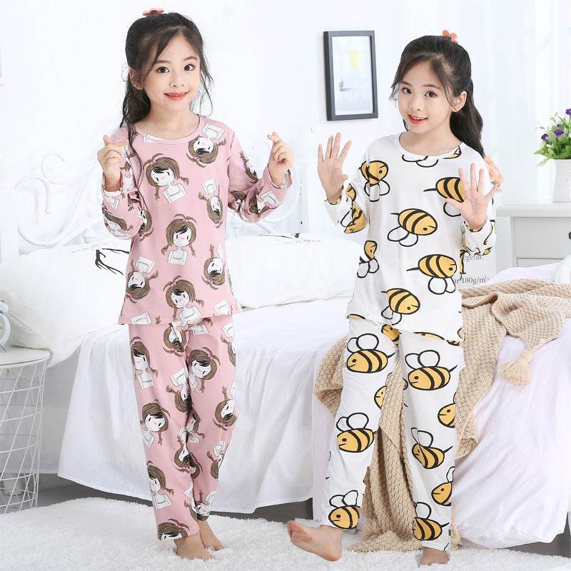 Cartoon Long-sleeved Girls In Autumn Big Children Kids - Mubimart