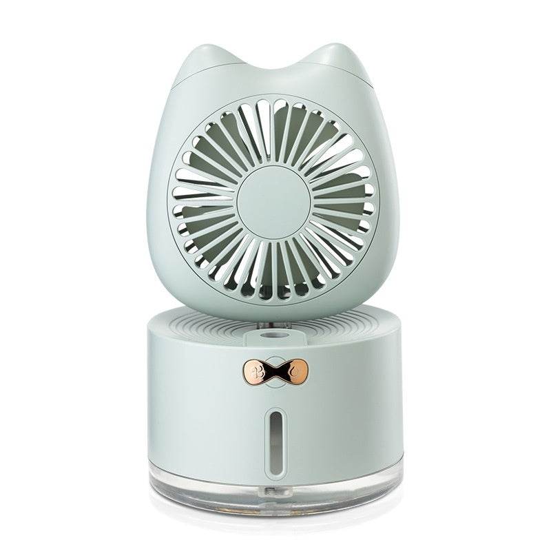Cartoon Mini Spray Fan Two-in-one Charging Humidifier - Mubimart