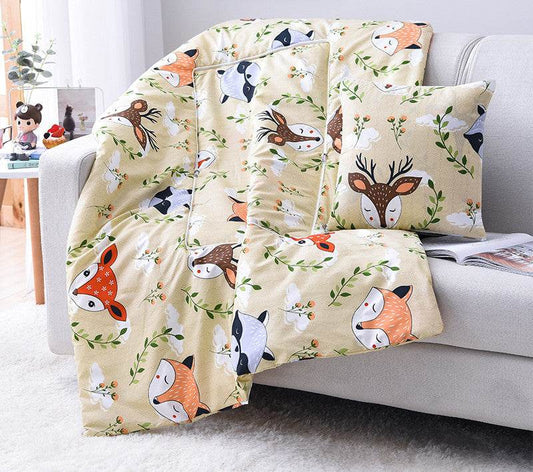 Cartoon Pillow Quilt Custom Logo Multifunctional Dual-purpose Pillow Quilt Office Nap Pillow Quilt - Mubimart