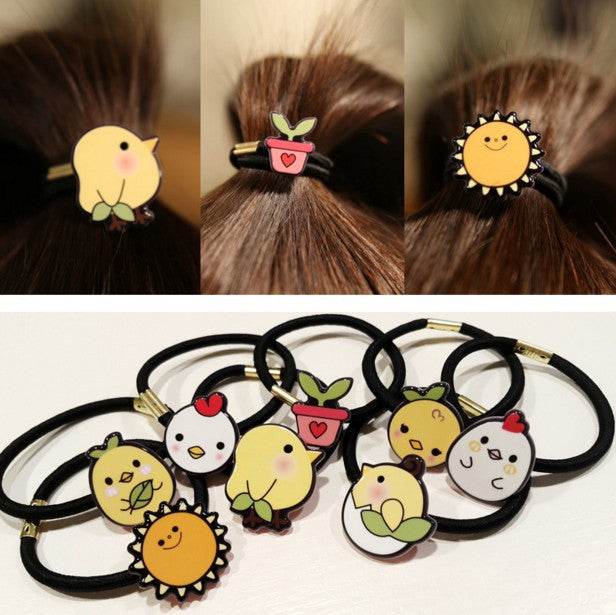 Cartoon animal hair rope hair accessories - Mubimart