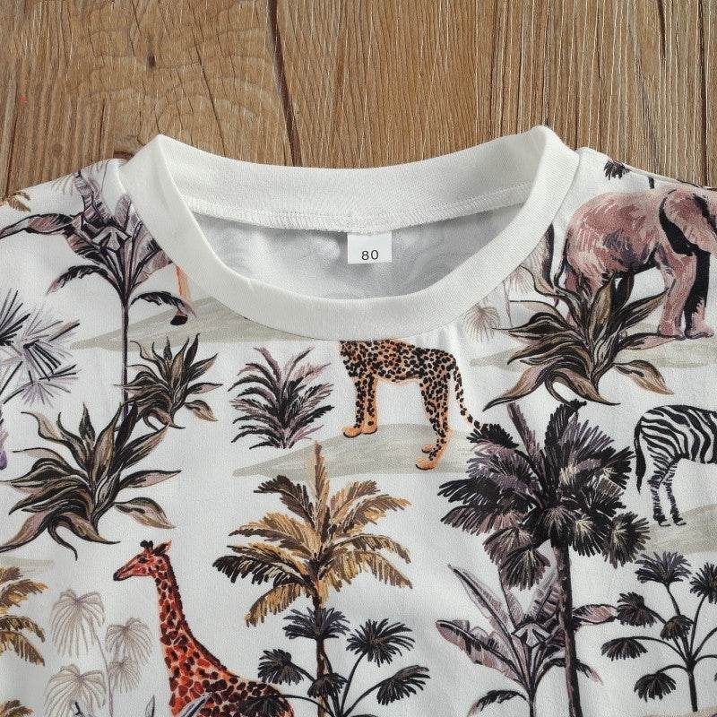 Casual Baby Boy Short Sleeve Suit - Mubimart