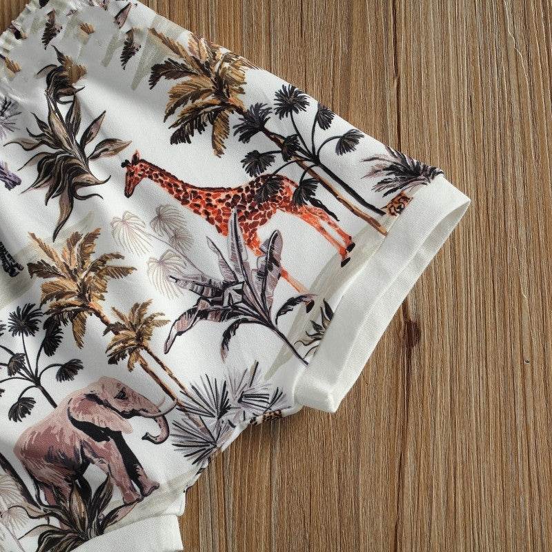 Casual Baby Boy Short Sleeve Suit - Mubimart