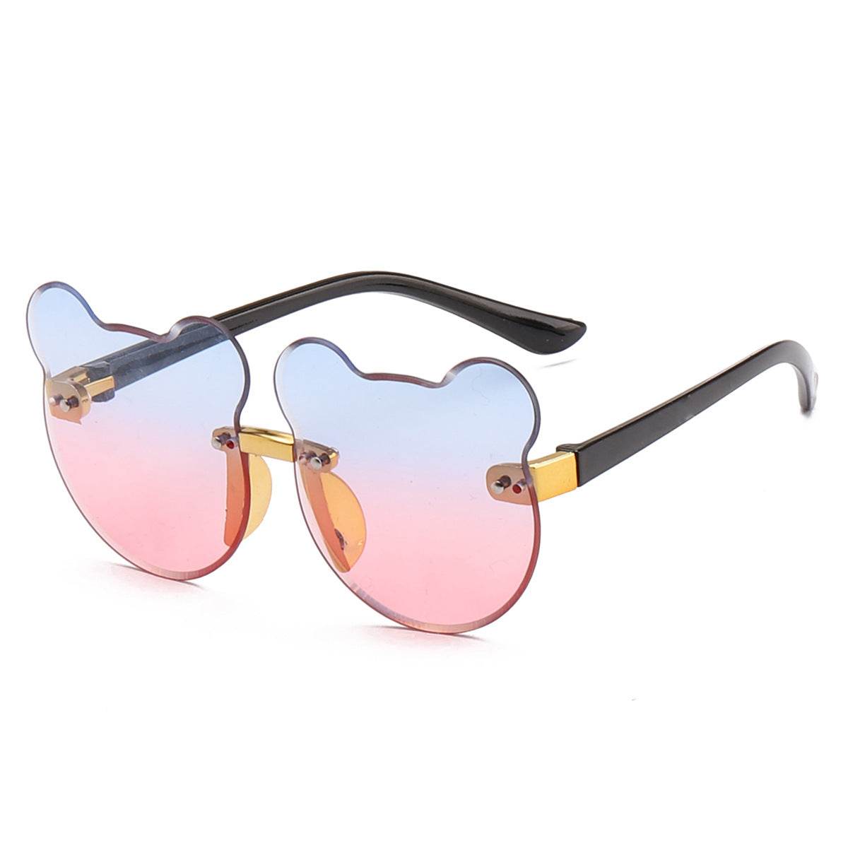 Cat Ear Kids Sunglasses Frameless Shape - Mubimart