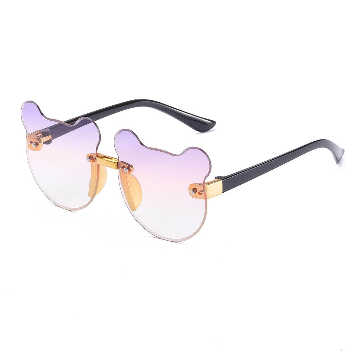 Cat Ear Kids Sunglasses Frameless Shape - Mubimart