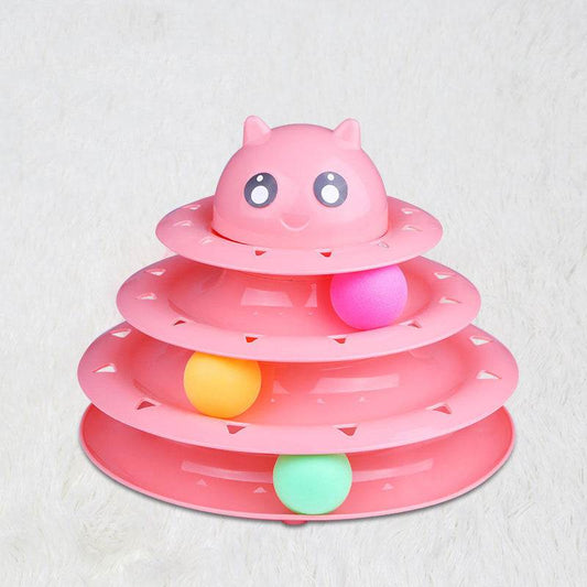 Cat Turntable Spot Wholesale Cat Interactive Toys Four Layers - Mubimart