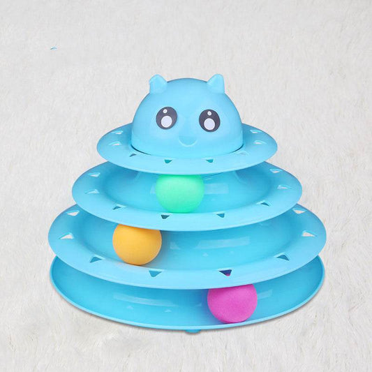 Cat Turntable Spot Wholesale Cat Interactive Toys Four Layers - Mubimart