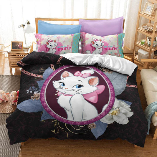 Cat print bed sheet - Mubimart