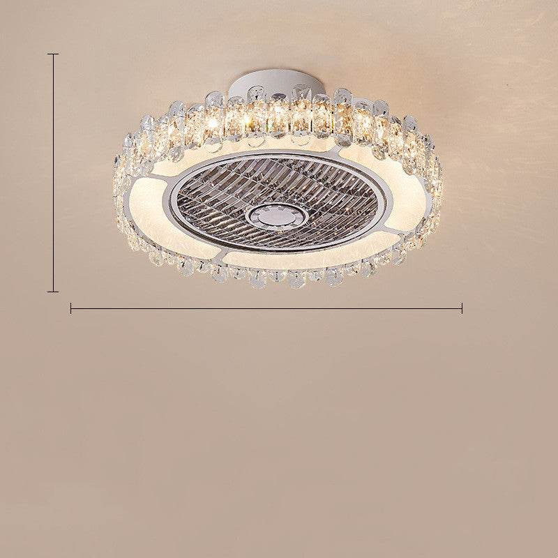 Ceiling Mounted Bedroom Dining Room Electric Fan Lamp - Mubimart