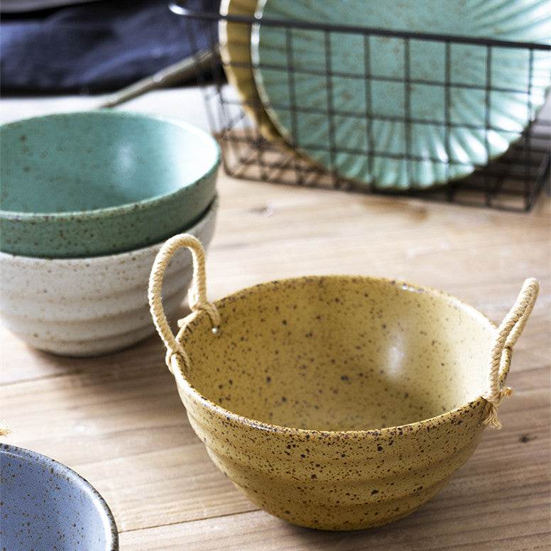 Ceramic Tableware Noodle Soup Dessert Bowl - Mubimart