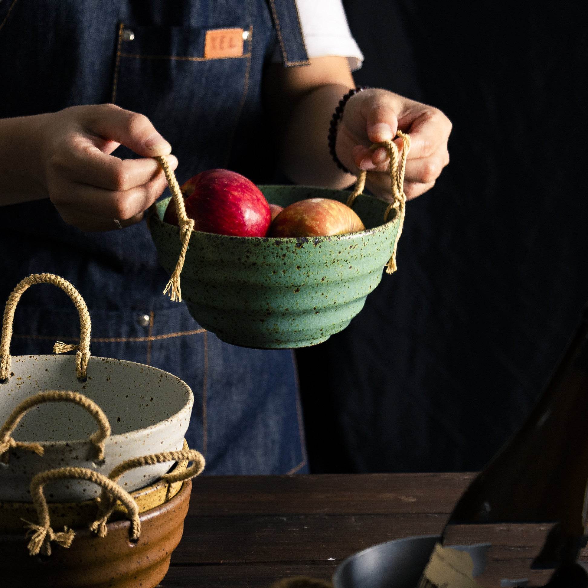 Ceramic Tableware Noodle Soup Dessert Bowl - Mubimart