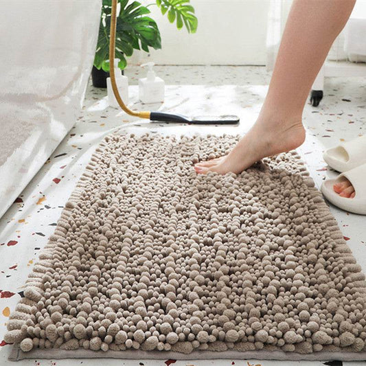 Chenille Home Bathroom Door Mat - Mubimart
