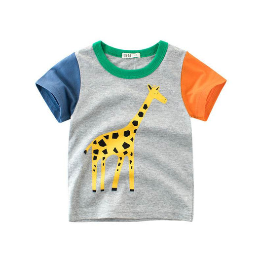 Child short sleeve t-shirt boy half sleeve - Mubimart