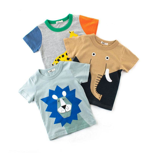 Child short sleeve t-shirt boy half sleeve - Mubimart