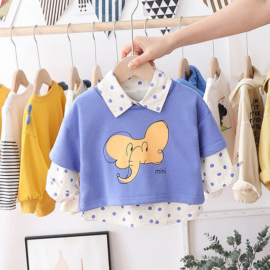 Children 0-3 years old vest shirt two-piece suit - Mubimart