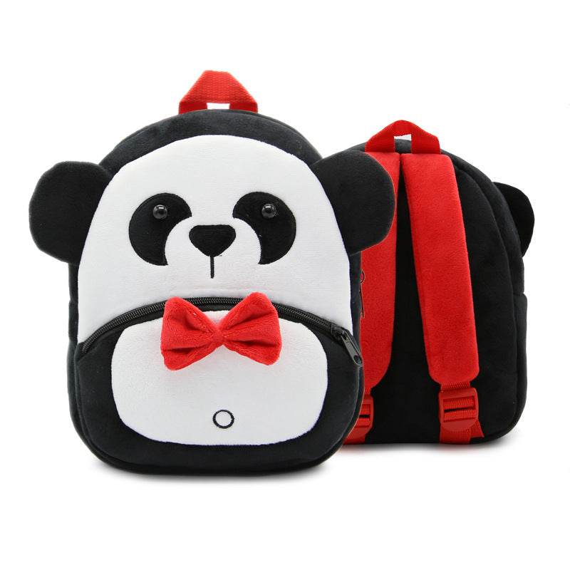 Children School Backpack Cartoon Rainbow Design Soft Plush Material For Toddler Baby Girls Kindergarten Kids School Bags - Mubimart