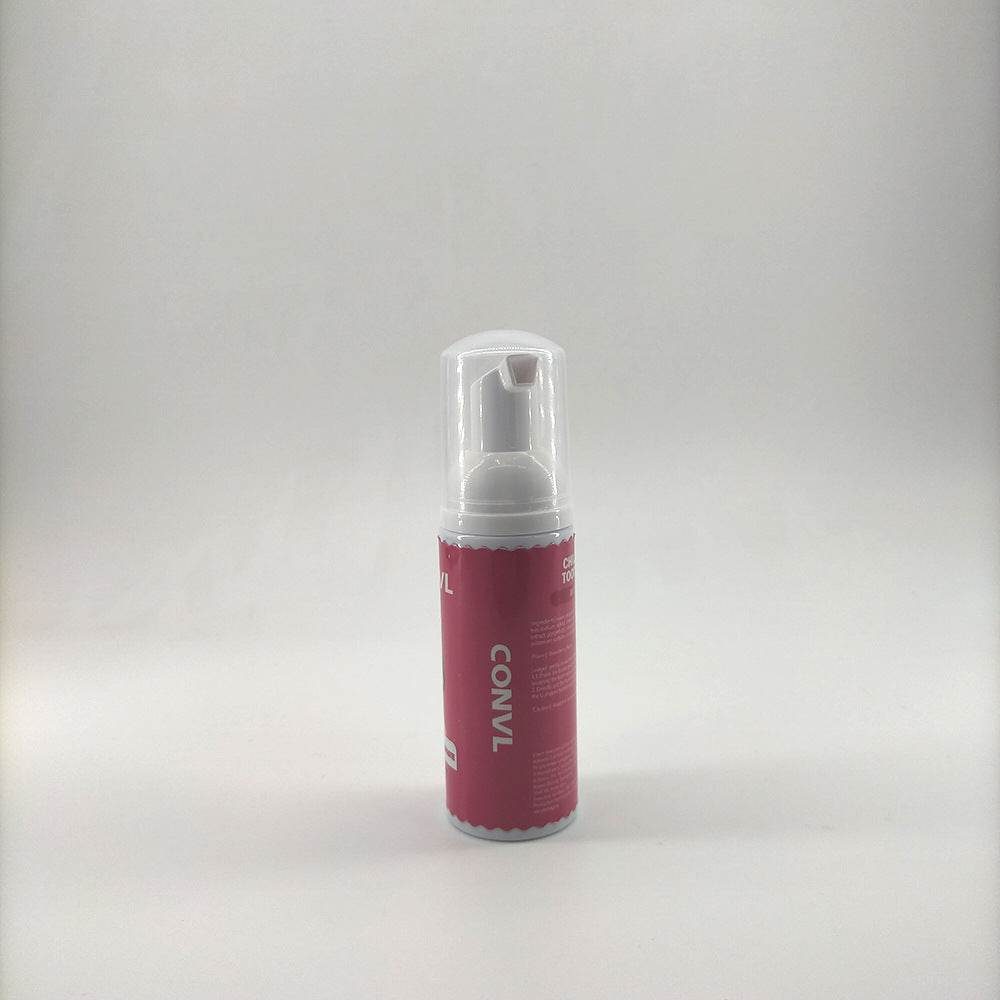 Children brushing Strawberry Flavor Foam Toothpaste for kids - Mubimart