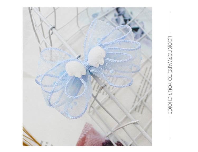 Children s Hairpin girl Little Angel Bow Hairpin - Mubimart