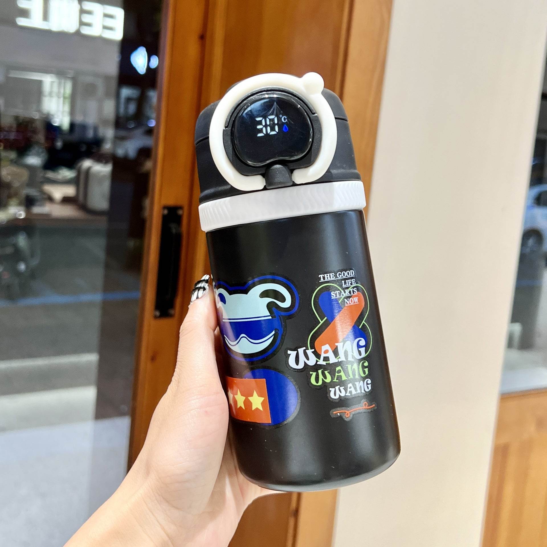 Children's Intelligent Thermal Insulation Cup Large Capacity Portable - Mubimart