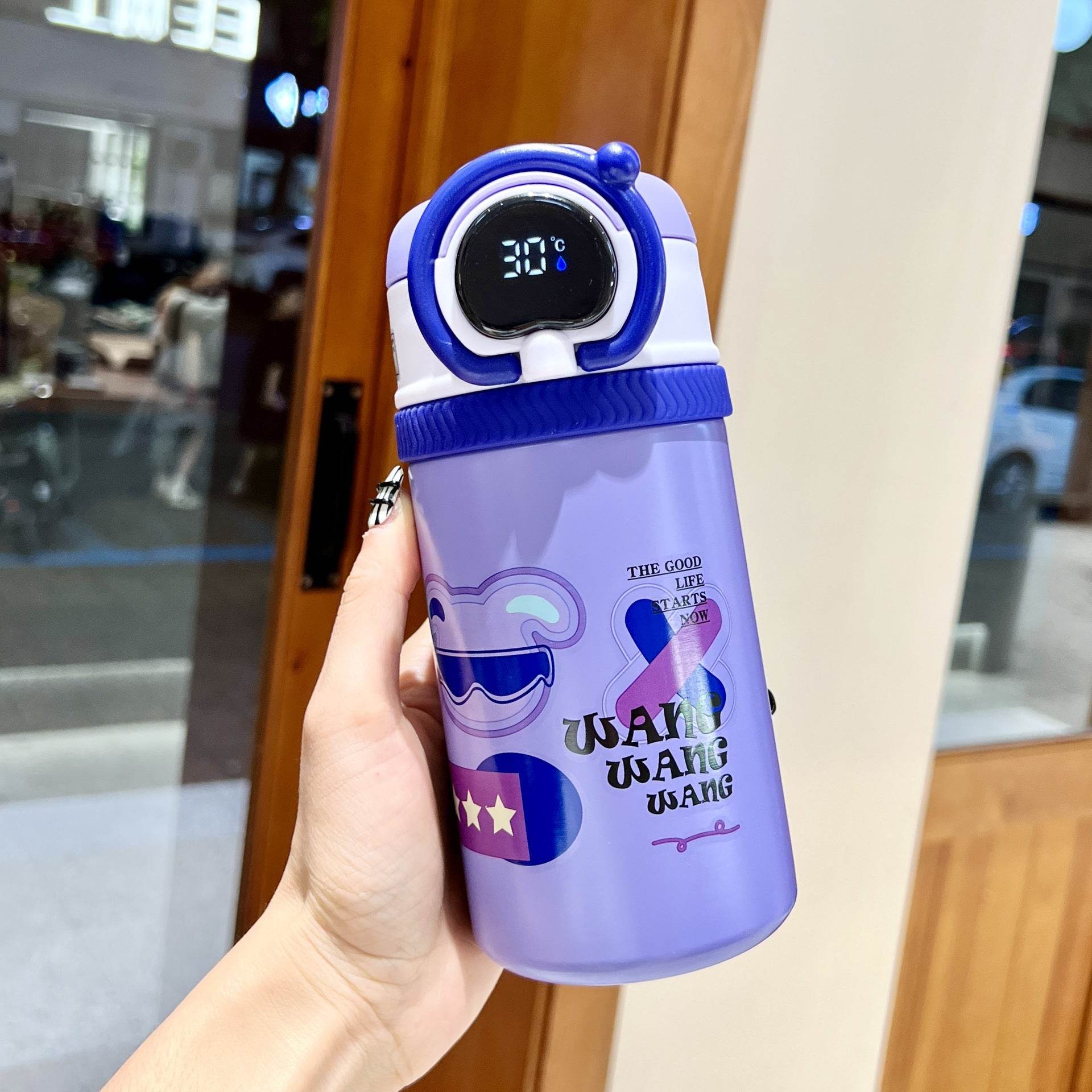 Children's Intelligent Thermal Insulation Cup Large Capacity Portable - Mubimart