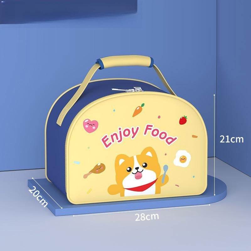 Children's Lunch Box Handbag Multi-layer Thermal Insulation Primary School Student Waterproof Handbag - Mubimart