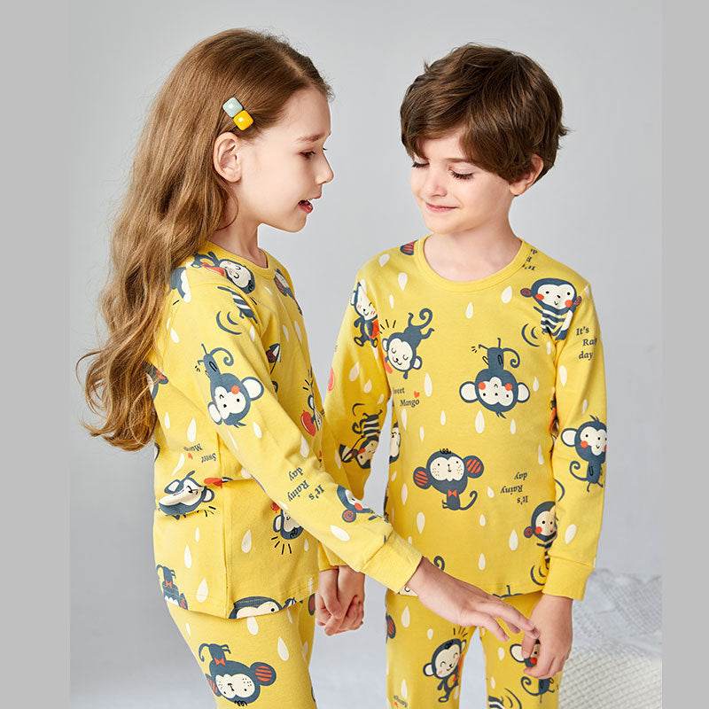 Children's Underwear Set Cotton Boys And Girls Underwear Set Pajamas - Mubimart