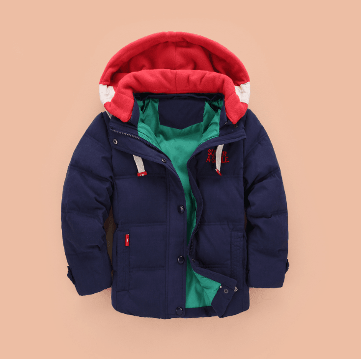 Children's down jacket boy new Korean version of the thickening down jacket in the children's winter clothing - Mubimart