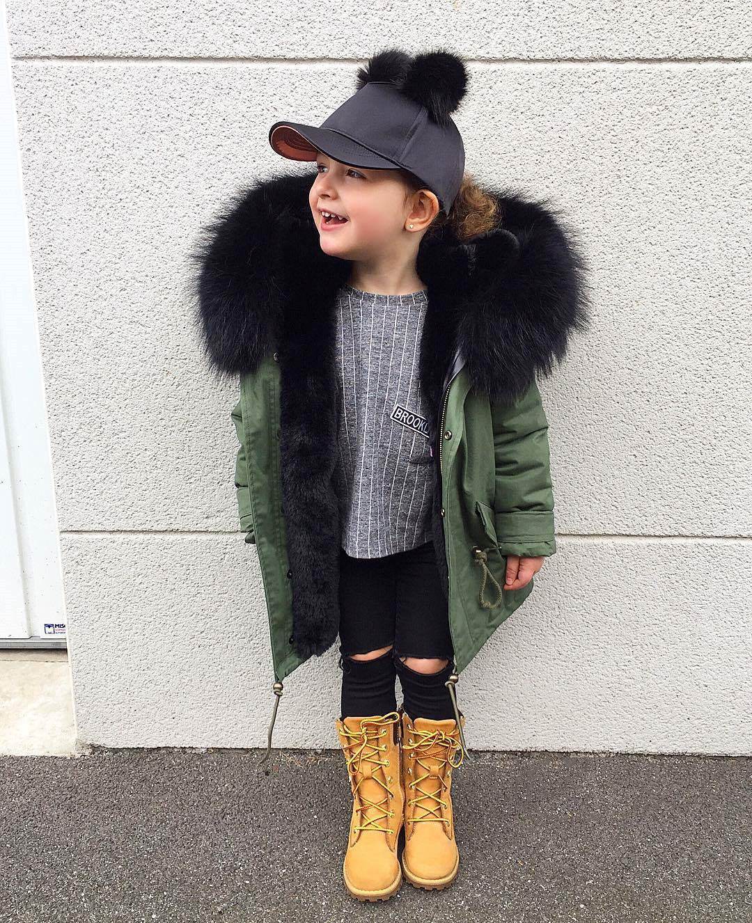 Children's faux fur coat - Mubimart