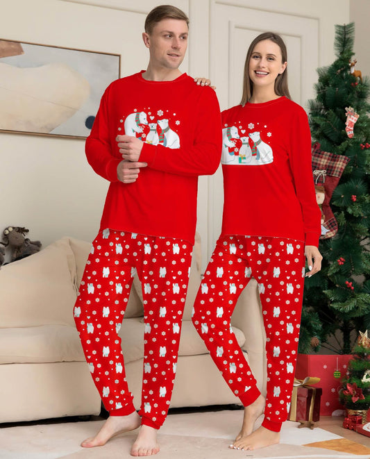 Christmas Family Pajamas Matching Sets Christmas Sleepwear Parent-Child Pjs Outfit For Christmas Holiday Xmas Party - Mubimart