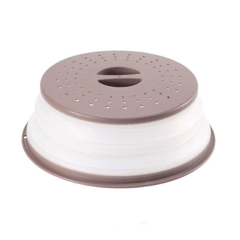 Collapsible Microwave Ovens Cover Food Storage Fresh-keeping Cover Fruit Vegetables Colander Strainer Lid Drain Basket - Mubimart