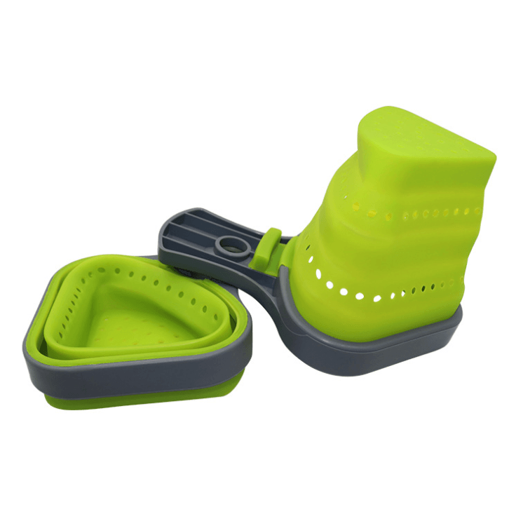 Collapsible Silicone Odourless Heat-resistant Colander - Mubimart